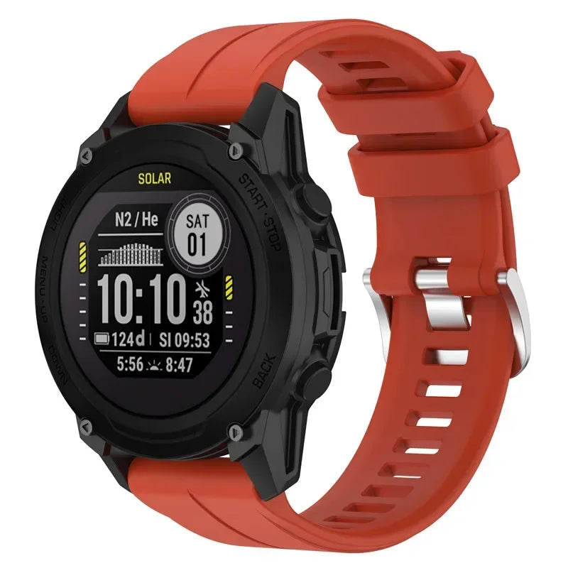 22mm Watch Strap For Garmin Descent G1/Forerunner 745 945 935/approach S62 Smartwatch Sport Silicone Wrist Band Bracelet
