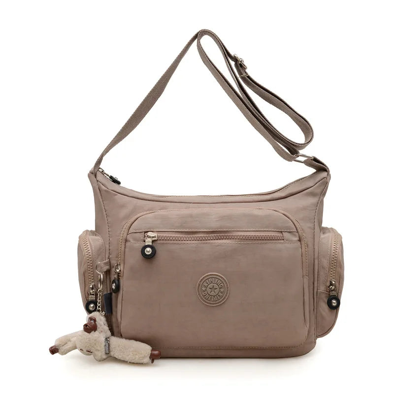 2025 Lightweight Crossbody Bag for Women Water-Resistant Nylon Casual Purse Adjustable Strap Middle-Aged Ladies Tote AntiTheft