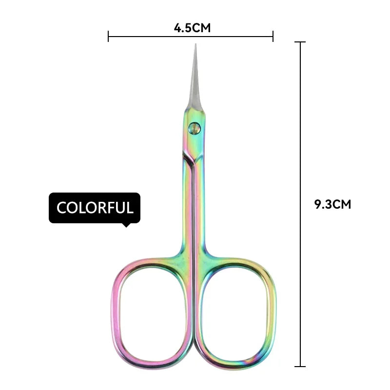 Stainless Steel Cuticle Scissors Dead Skin Remover Cuticle Cutter Professional Nail Art Tool Russian Manicure Curved Tip Scissor