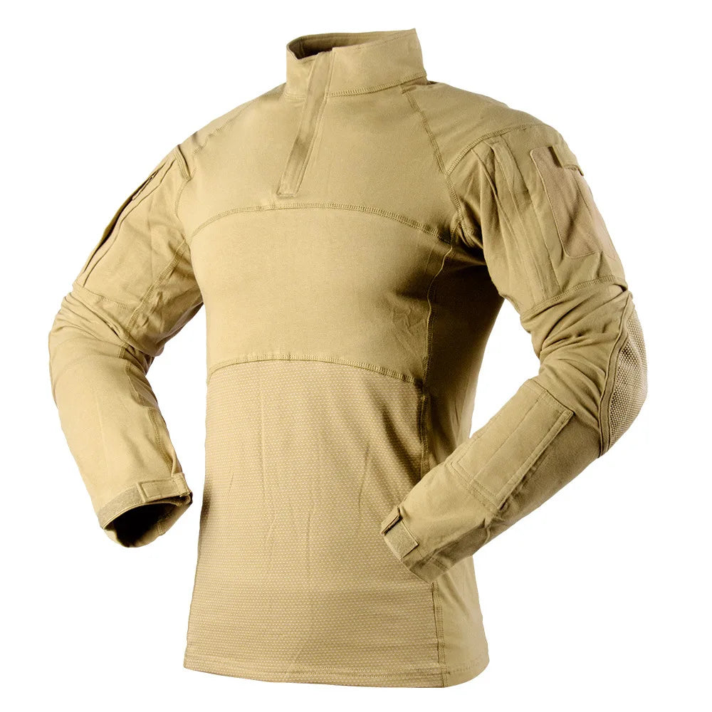 Tshirt New G4 Long Sleeve T Shirts Frog Suit CS Tactical Camping Field Soft Knitted Hiking Training Trip T-shirt Men Clothing