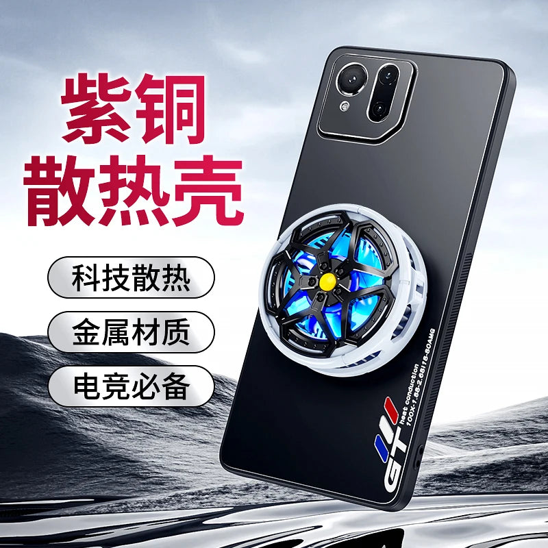 Professional Radiator Magnetic Aluminium Alloy Case for Asus Rog Phone 8 9 Pro cases Cooling Shockproof Capas Protect Skin Funda