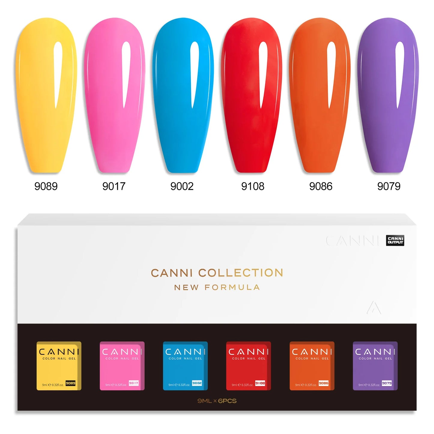 CANNI Hema Free Nail Gel Polish Thanks Giving Gift Christmas Red Color Collection Semi Permanent 9ml French Nail Gorgeous Color