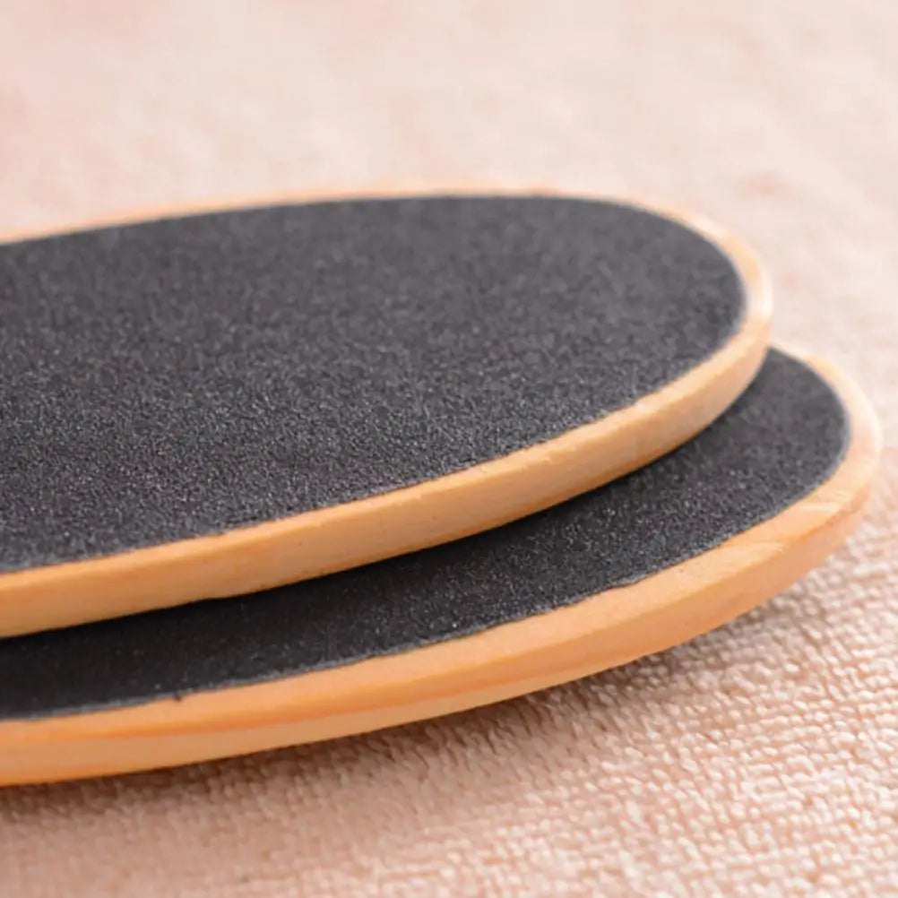 1 Pcs Portable Sandpaper Foot File Callus Dead Skin Remover Pedicure Double Side Wooden Handle Pedicure Tools Callus Remover