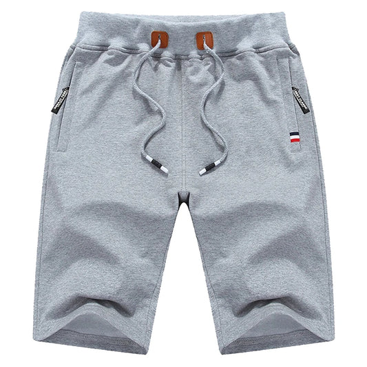 Men's Shorts 6XL 5XL Plus Size Summer Beach Shorts Cotton Fashion Casual Solid Color Short Pants Homme Brand Clothing HX314