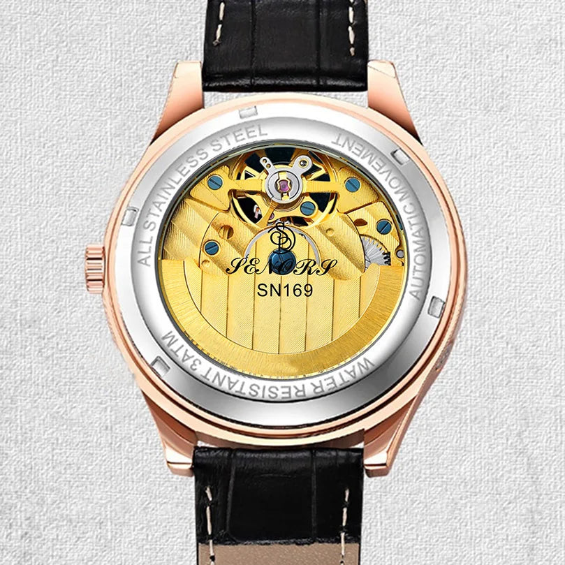 Hot Sale Sapphire Auto Date 3ATM Waterproof Automatic Luxury Men Mechanical Watch