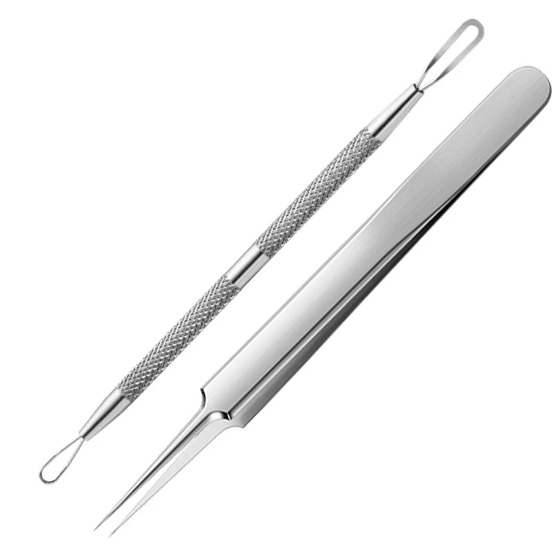 1/2/3pcs German Ultra-fine Cell Pimples Blackhead Whitehead Clip Beauty Face Salon Special Remove Acne Fat Particles Needle Tool