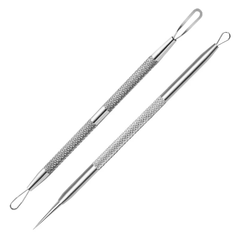 1/2/3pcs German Ultra-fine Cell Pimples Blackhead Whitehead Clip Beauty Face Salon Special Remove Acne Fat Particles Needle Tool