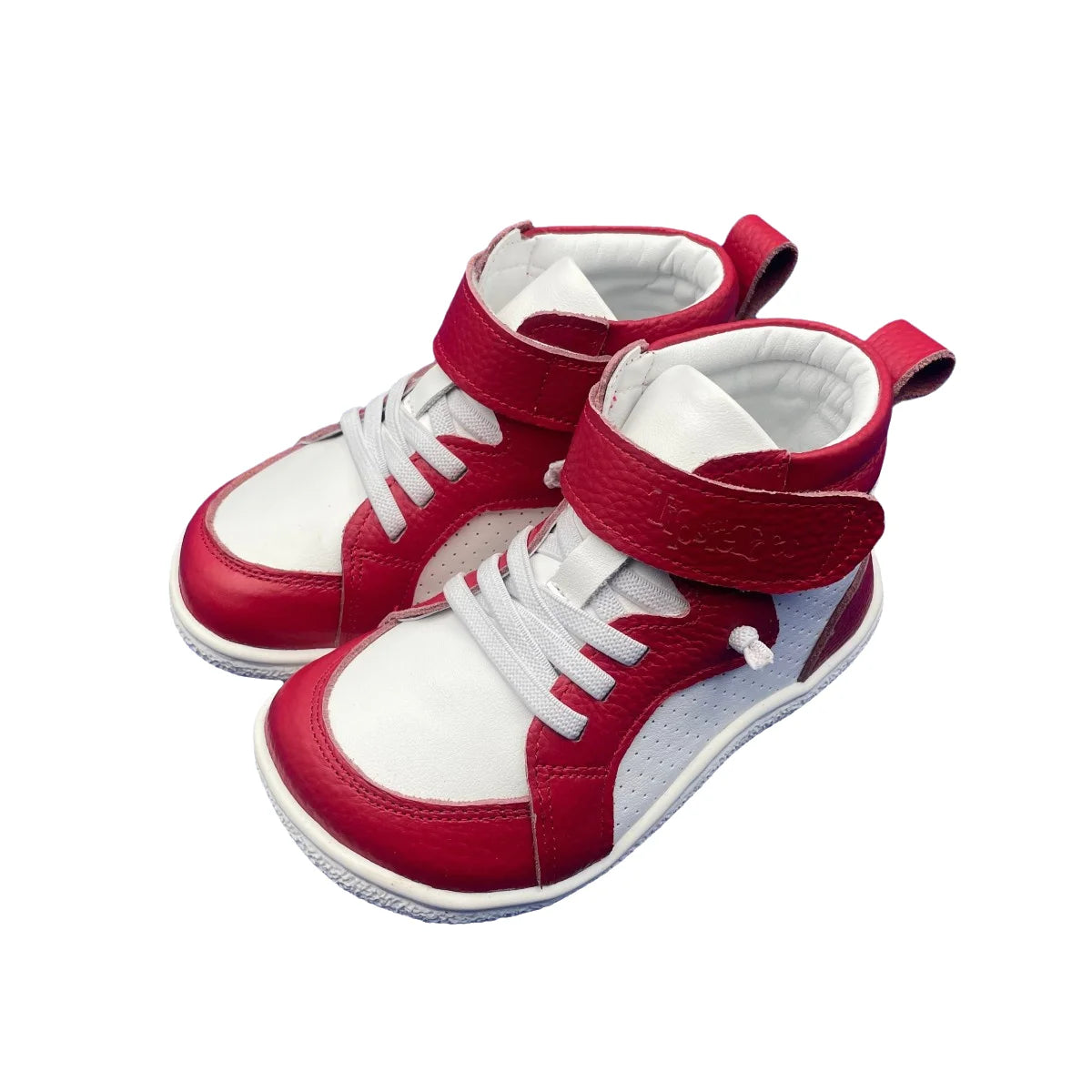 Tipsietoes Autumn Spring Genuine Leather Boots For Girls Boys Kids Barefoot Sneaker Leather Linning Light Weight Elastic Strape