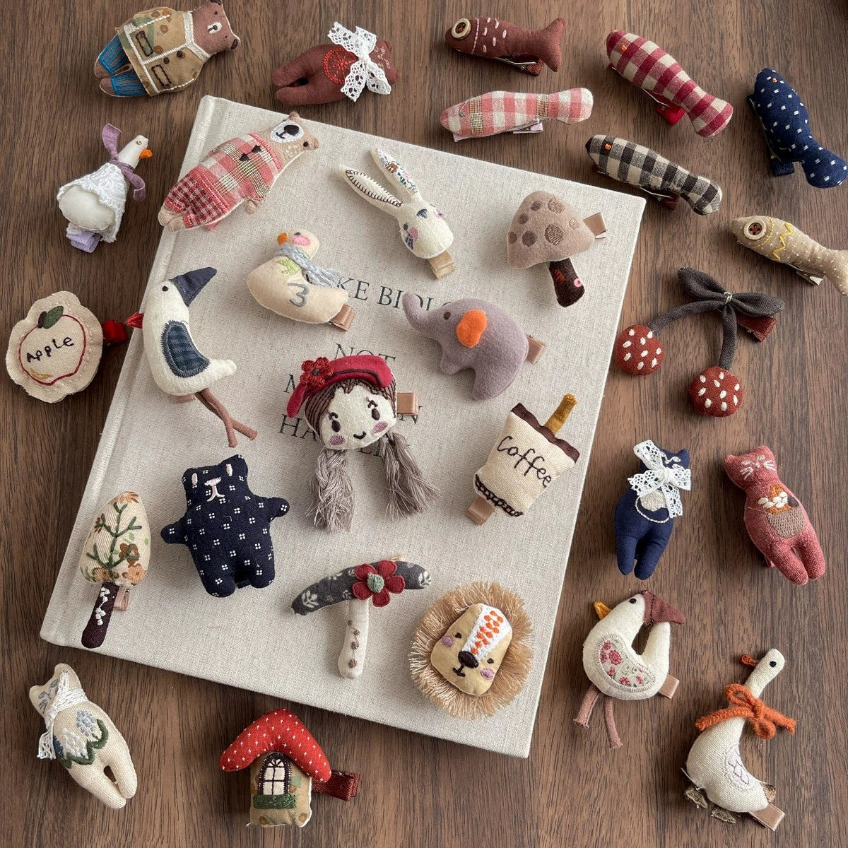 Cartoon Hair Clips for Girls Handmade Hairpins Baby Side Clip Cute Newborn Hair Accessories Kids Hair Holder Photography Props