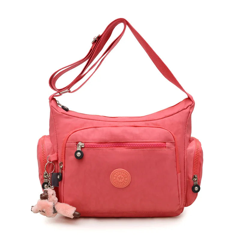 2025 Lightweight Crossbody Bag for Women Water-Resistant Nylon Casual Purse Adjustable Strap Middle-Aged Ladies Tote AntiTheft