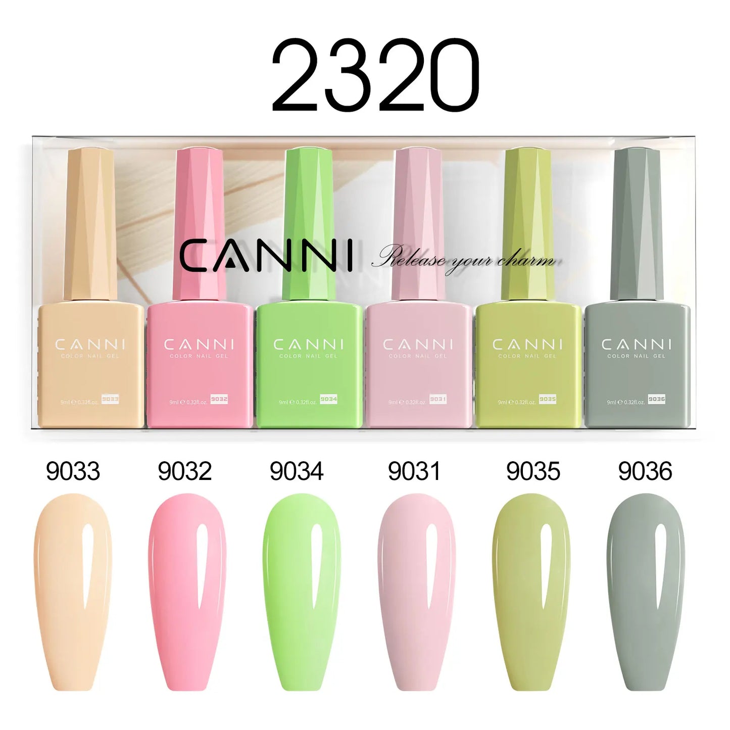 CANNI Hema Free Nail Gel Polish Thanks Giving Gift Christmas Red Color Collection Semi Permanent 9ml French Nail Gorgeous Color