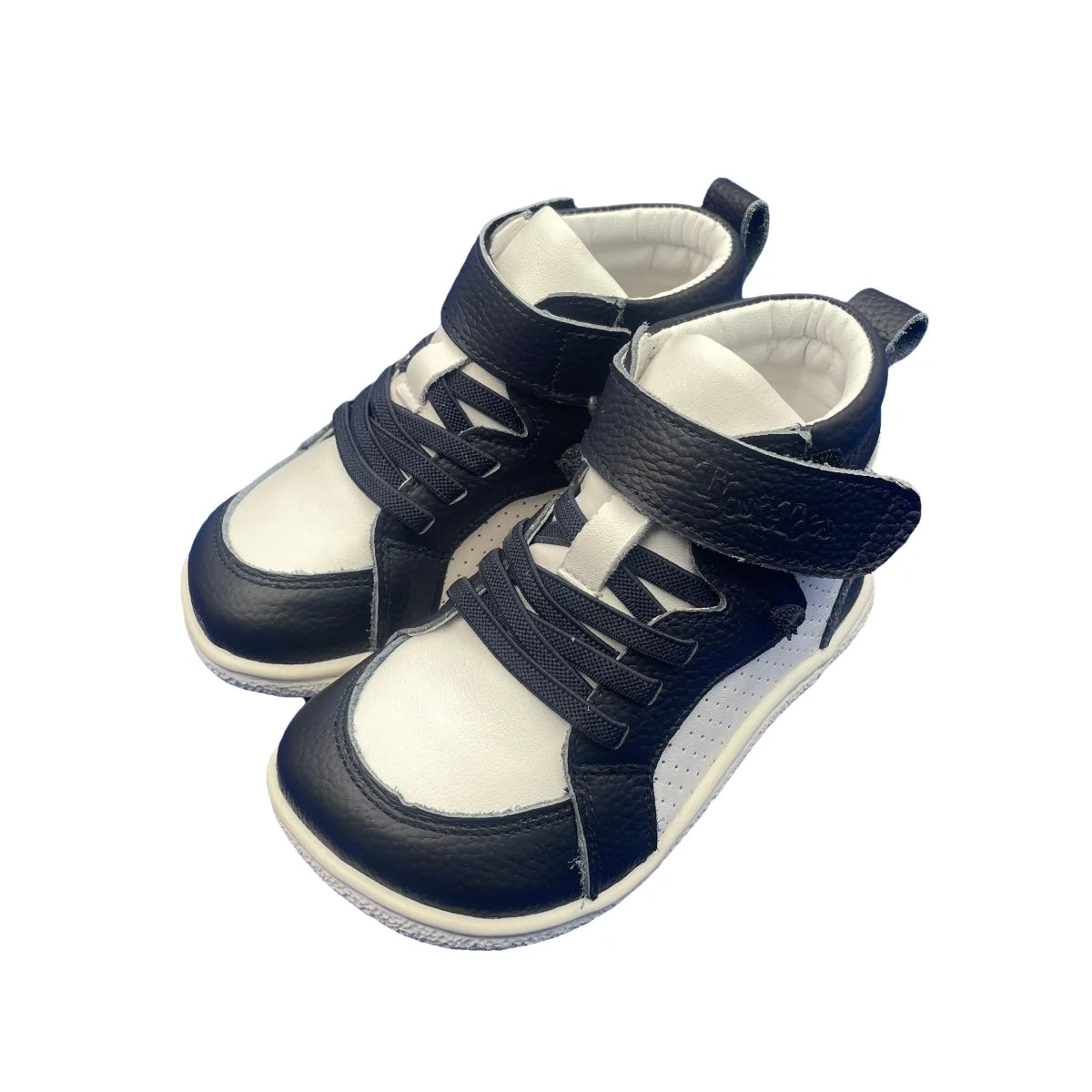 Tipsietoes Autumn Spring Genuine Leather Boots For Girls Boys Kids Barefoot Sneaker Leather Linning Light Weight Elastic Strape