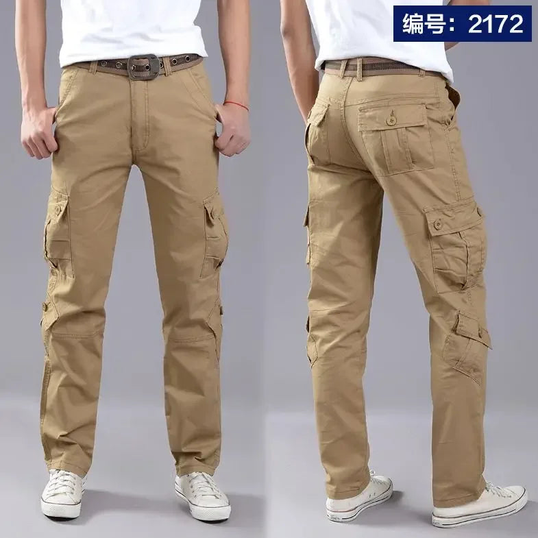 Trousers Man Straight Cargo Pants for Men Baggy Casual Aesthetic New In Street Loose Emo Y2k Vintage Designer High Quality Cheap