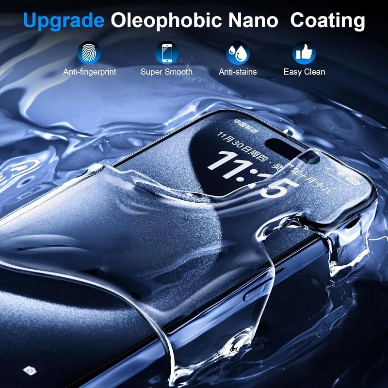 2PCS Privacy Tempered Glass for iPhone 16 15 14 13 12 11 17 Pro Max Plus Anti-Spy Screen Protectors for iPhone X XR XS Max Glass