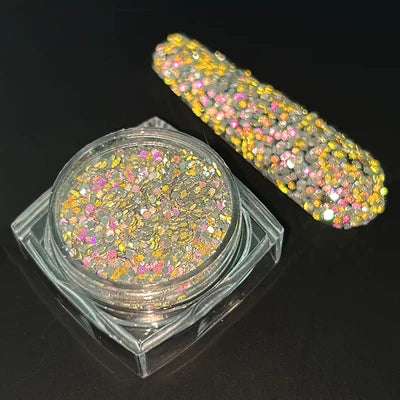 53 Jars 3D Cat Eye Effect Magnet Nail Powder Shiny Sparkly Mirror Nail Glitter Dust UV Gel Polish Chrome DIY Nail Art Pigment #F
