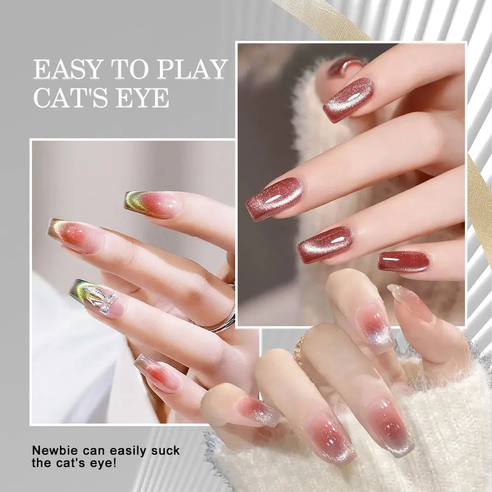 Cat's Eye Gel Nail Polish Magnetic Stick Cylindrical Strong Nail Magnet for Cat Eye UV Gel Polish Magic Nails Art Design Tool