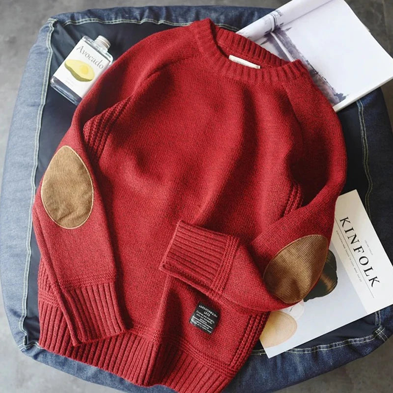 Sweaters Male 2023 Winter New Style Thick Warm Sweater Men Youth O-neck Sweaters Autumn Men's Wool Pullovers Size Plush M-5XL