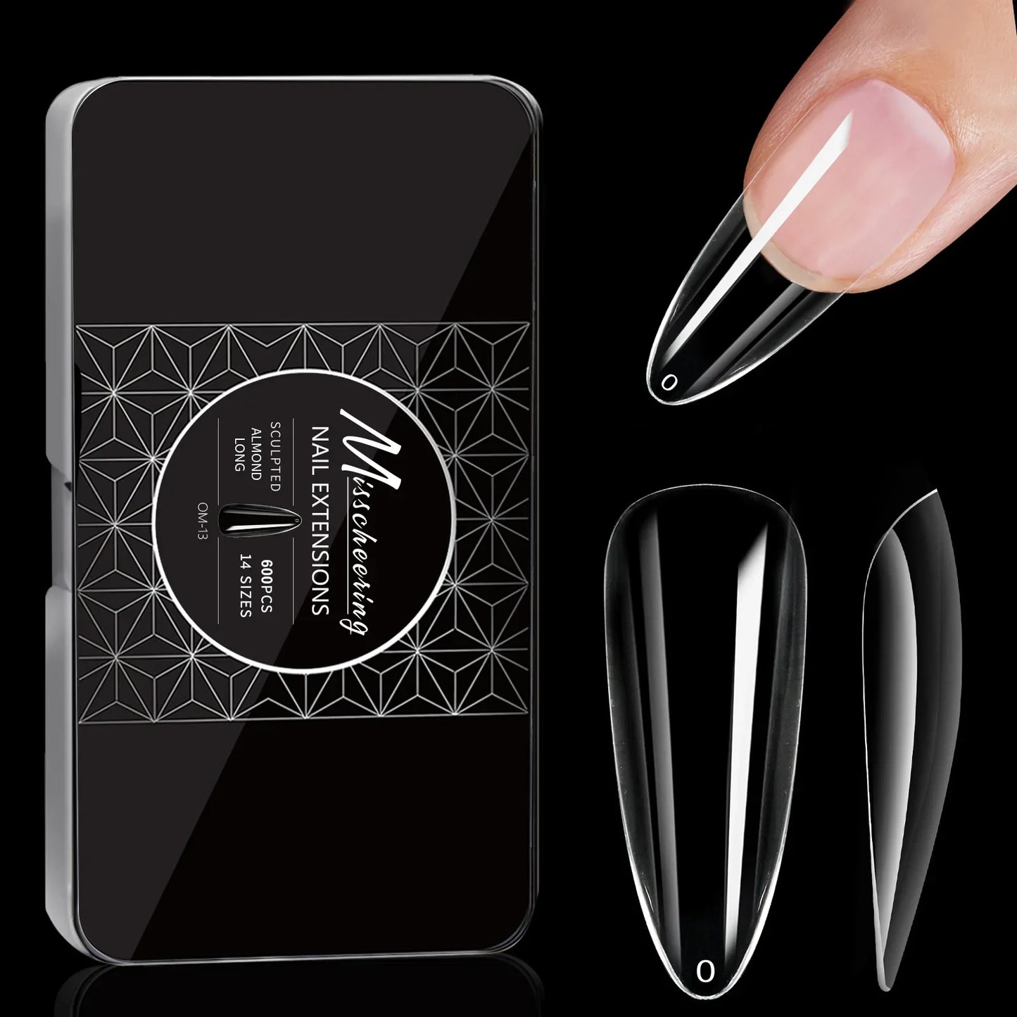 250/500/600pcs Soft Gel False Tips Natural Sculpted Ballet Coffin Almond Fake Nails Full Cover Press On Nails DIY Nail Supplies