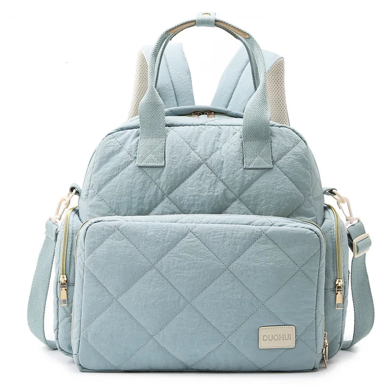 Personalized Mom Bag Backpack Solid Color Mother Insulation Bottle Handbag Baby Diapers Organizer Maternity Bags