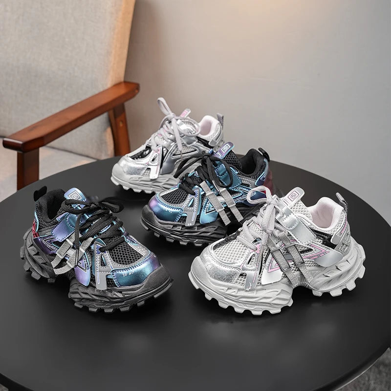 Children Casual Shoes for Girls Boys 2025 Autumn New Fashion Korean Style Soft Bottom Anti-slippery Versatile Running Sneakers