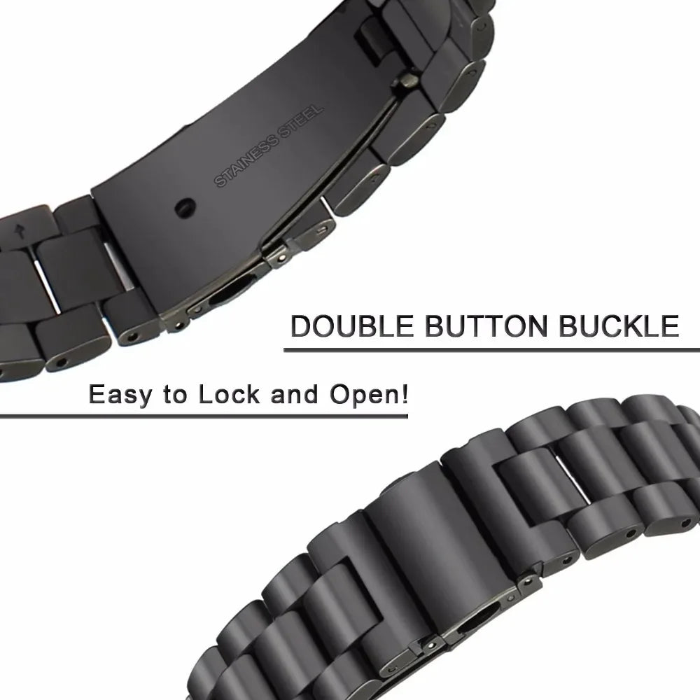 18mm 20mm 22mm 24mm Quick Release Solid Stainless Steel Watch Strap for Universal Watch Band Bracelet Accessories with Tool