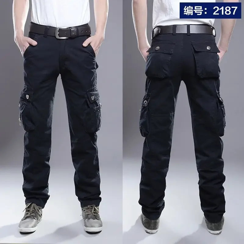 Trousers Man Straight Cargo Pants for Men Baggy Casual Aesthetic New In Street Loose Emo Y2k Vintage Designer High Quality Cheap