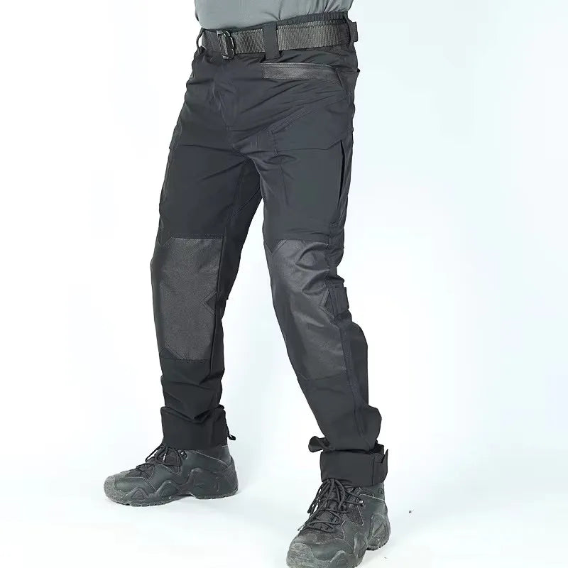 Outdoor Summer Tactical Pants Wear Resistant Workwear Pant Multi-pocket Cargo Pants Lightweight Hunting Training Casual Jogging
