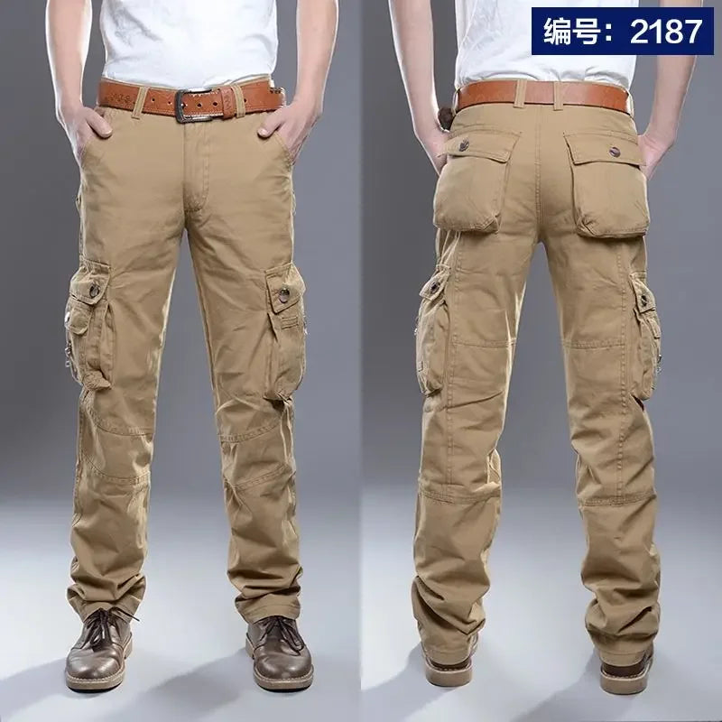 Trousers Man Straight Cargo Pants for Men Baggy Casual Aesthetic New In Street Loose Emo Y2k Vintage Designer High Quality Cheap