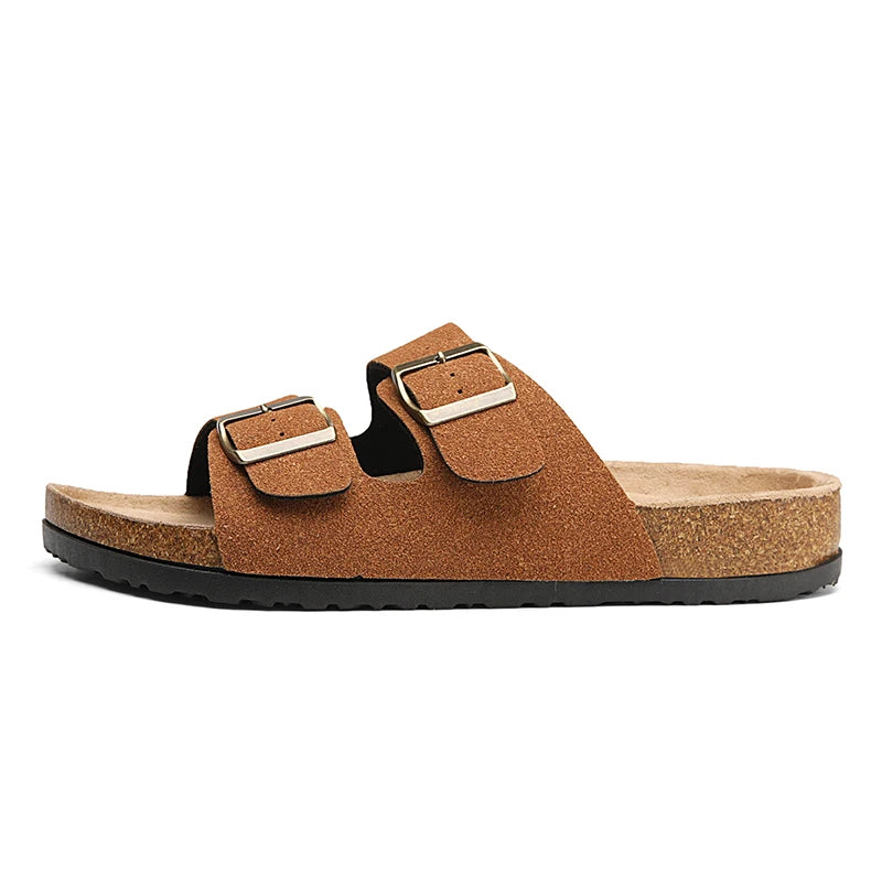 Man's Leather Sandal for Men Beach Sandals Men 2025 Designer Men's Shoes Men's Comfortable Slipper Original Brands Shoes Summer