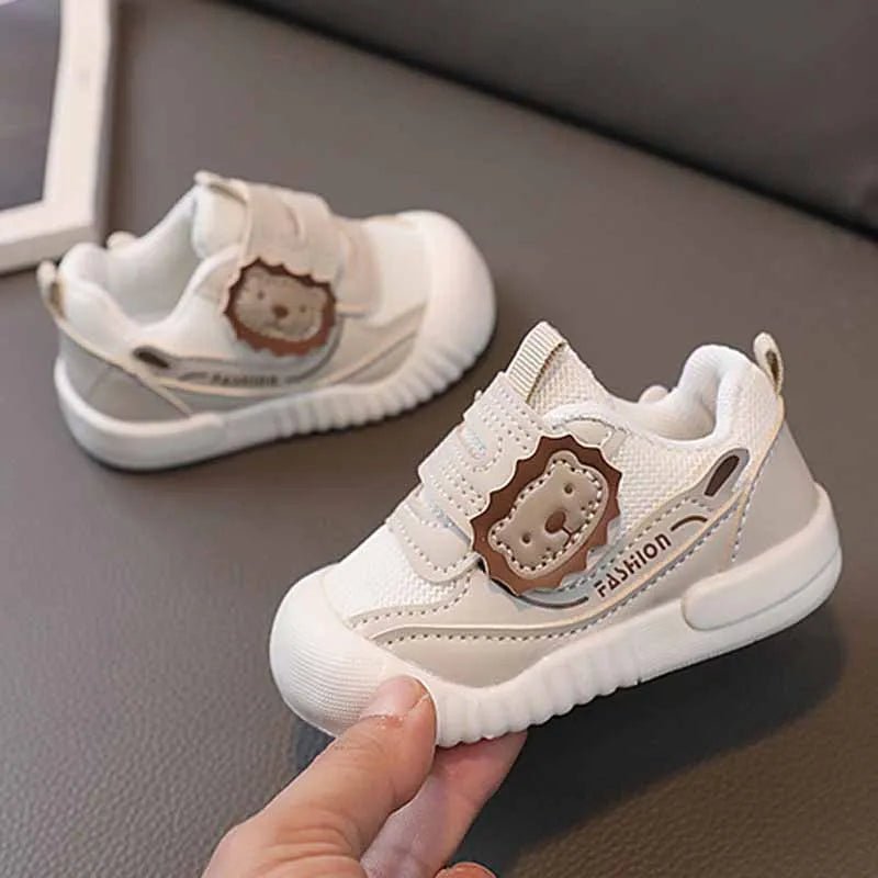 0-3 Years Baby Soft Soled Walking Shoes Spring Autumn Mesh Upper Breathable Casual Sports Shoes Anti Slip Anti Kick Sneakers