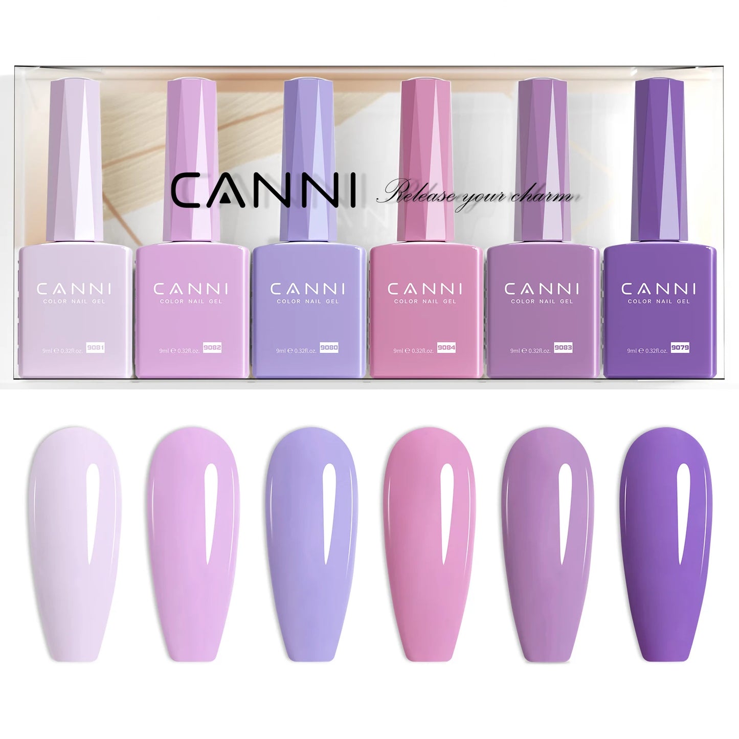 CANNI Hema Free Nail Gel Polish Thanks Giving Gift Christmas Red Color Collection Semi Permanent 9ml French Nail Gorgeous Color