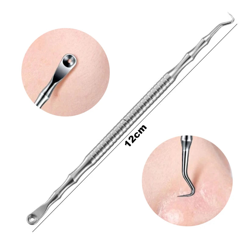 1/2/3pcs German Ultra-fine Cell Pimples Blackhead Whitehead Clip Beauty Face Salon Special Remove Acne Fat Particles Needle Tool