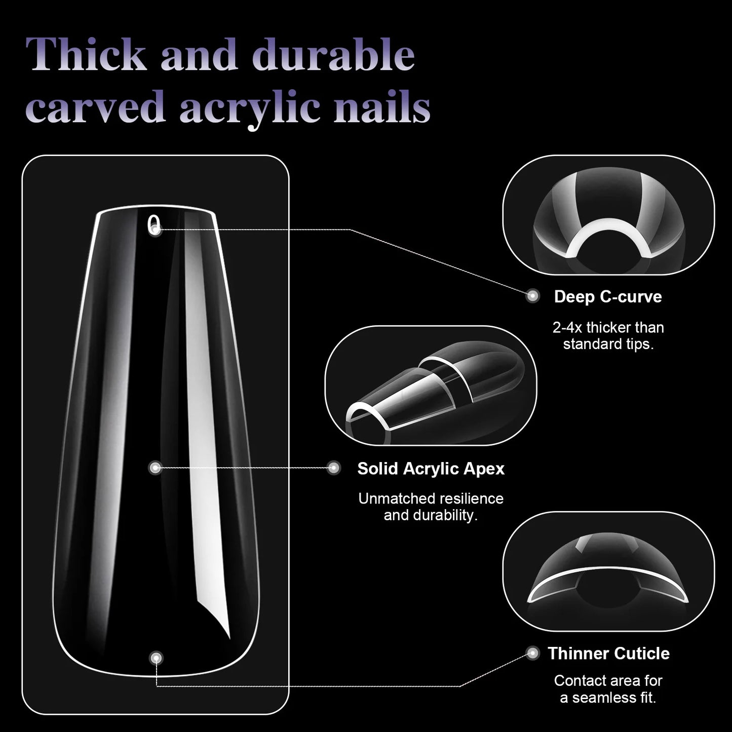 256pcs Soft Gel Nail Tips Medium Short Almond Coffin Full Cover Matte Extension Tools Acrylic Press on Nail DIY Manicure Decor