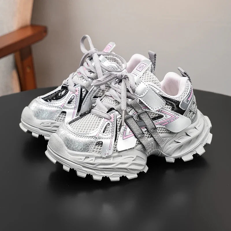 Children Casual Shoes for Girls Boys 2025 Autumn New Fashion Korean Style Soft Bottom Anti-slippery Versatile Running Sneakers