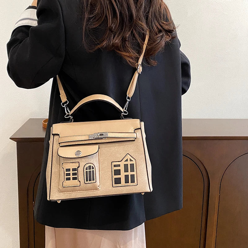 Luxury Famous Designer Leather Shoulder Bag For Women, Elegant Classic Messenger Bag Popular Ladies Handbags Collection