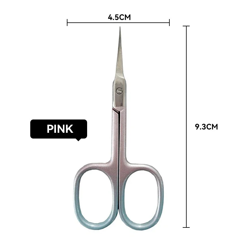 Stainless Steel Cuticle Scissors Dead Skin Remover Cuticle Cutter Professional Nail Art Tool Russian Manicure Curved Tip Scissor
