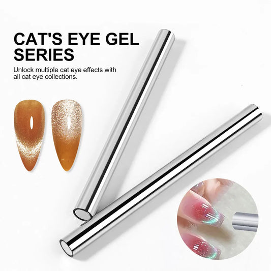 Cat's Eye Gel Nail Polish Magnetic Stick Cylindrical Strong Nail Magnet for Cat Eye UV Gel Polish Magic Nails Art Design Tool