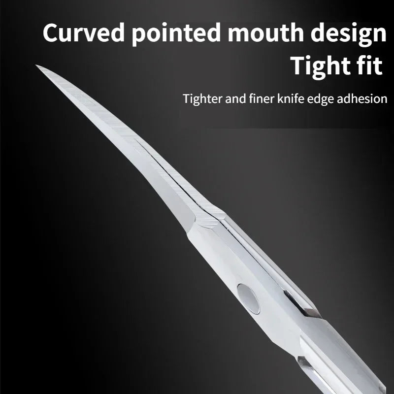 1Pcs Professional Cuticle Scissors Nipper Trimmer Stainless Steel Cuticle Clipper Cutter Manicure Nail Tools Nose Hair Clipper