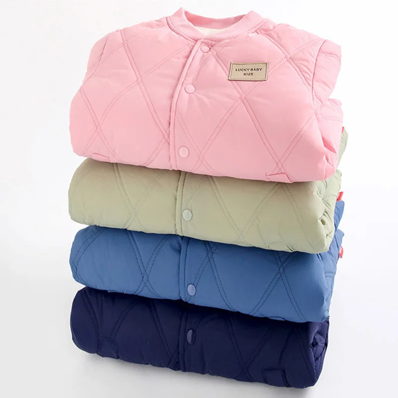 Teen Boys Girls Down Coats Children Winter Thick Warm Cotton Jackets Autumn Kids Casual Padded Outerwear Children Fleece Clothes