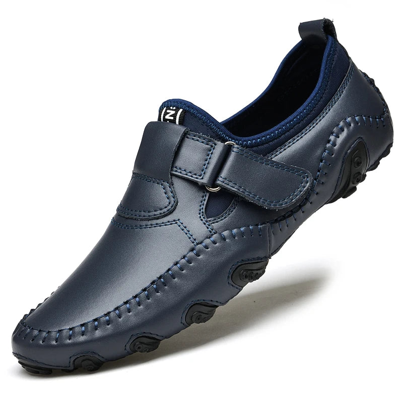 Handmade Men's Spring Comfortable Soft Bottom Lightweight Bean Shoes Fashionable New Men's Breathable Anti Slip Driving Shoes