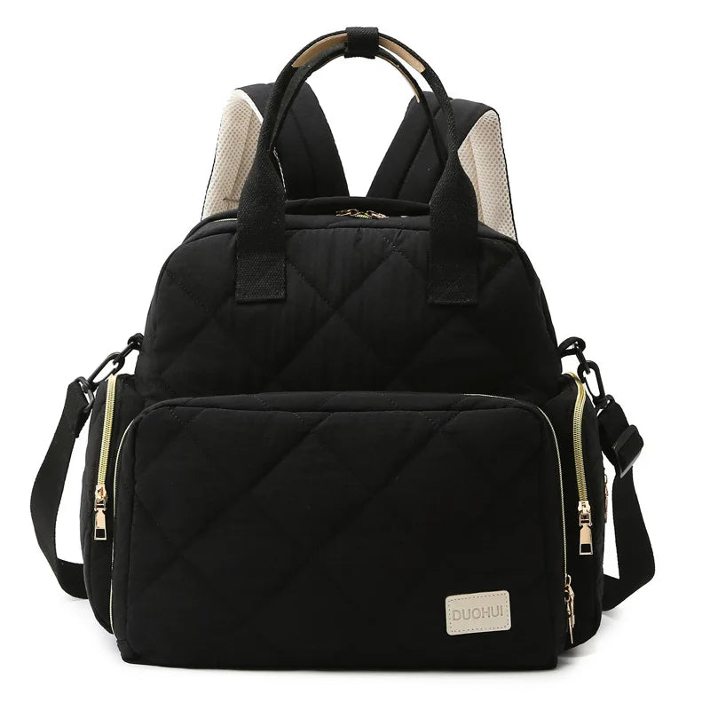 Personalized Mom Bag Backpack Solid Color Mother Insulation Bottle Handbag Baby Diapers Organizer Maternity Bags