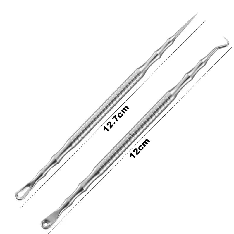 1/2/3pcs German Ultra-fine Cell Pimples Blackhead Whitehead Clip Beauty Face Salon Special Remove Acne Fat Particles Needle Tool