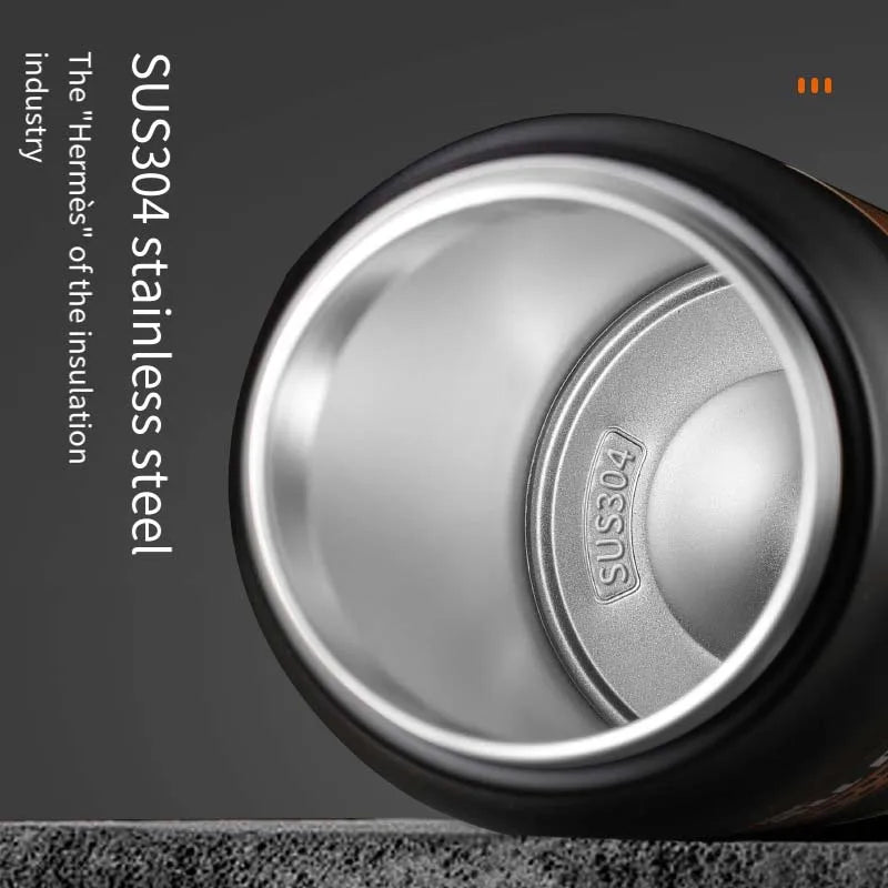 Large capacity portable thermos cup with lid with cup 304 stainless steel outdoor sports travel kettle car water cup