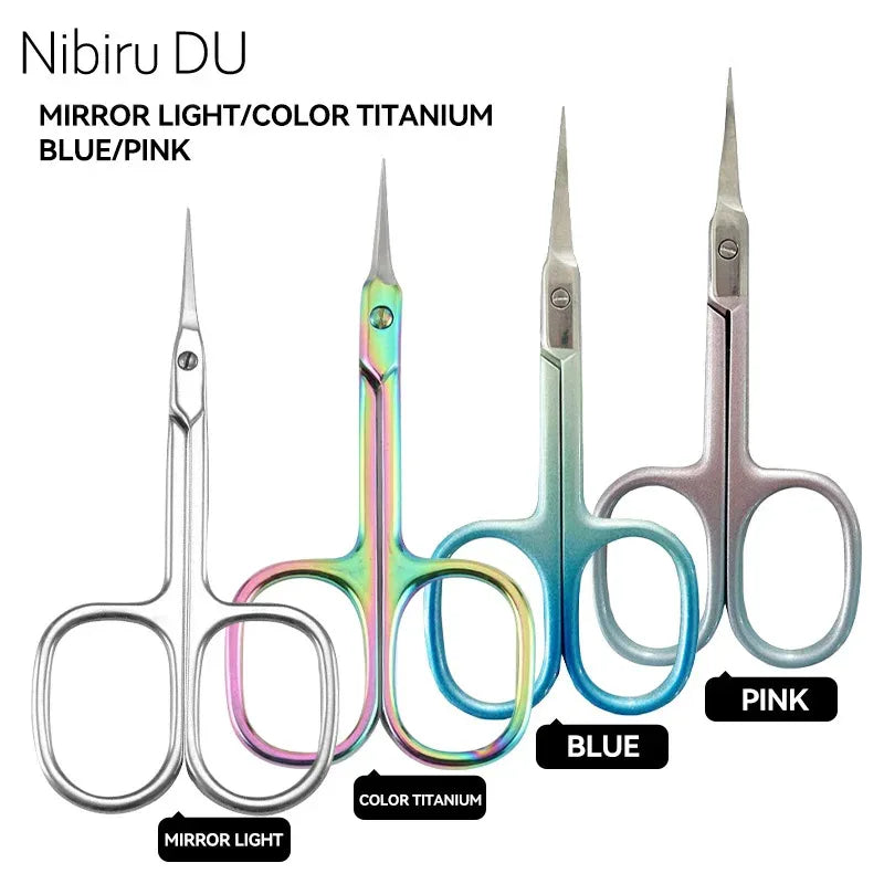 Stainless Steel Cuticle Scissors Dead Skin Remover Cuticle Cutter Professional Nail Art Tool Russian Manicure Curved Tip Scissor