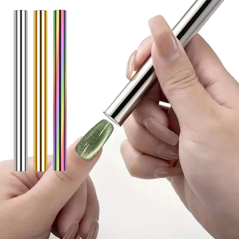 1PC Cat Eye Nail Magnetic Stick Cylindrical Magnet for Cat Eye UV Gel Polish Snowlight Glitter Effect Tools Manicure Design Tool