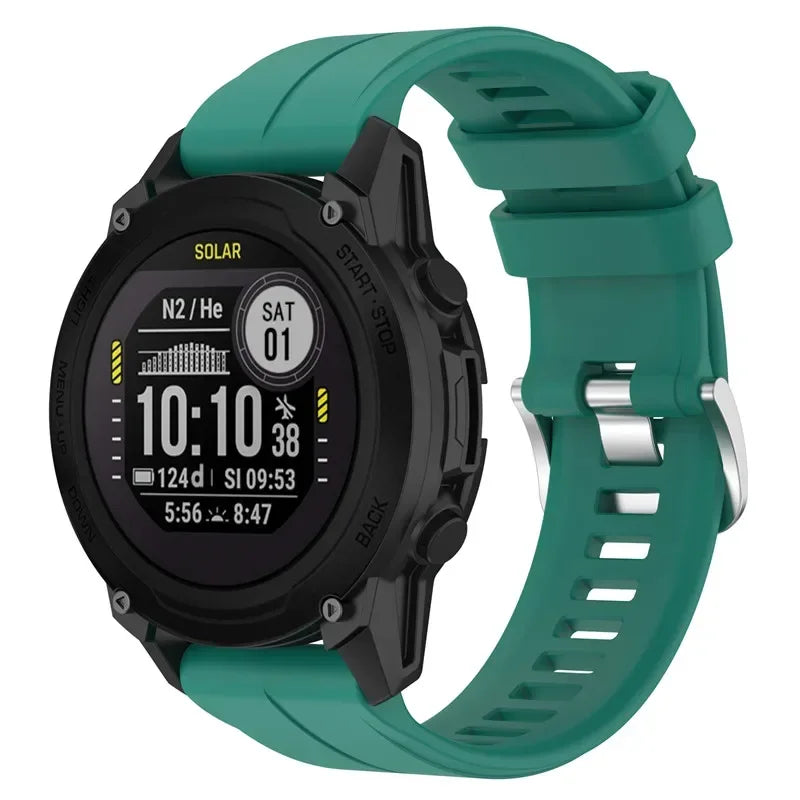 22mm Watch Strap For Garmin Descent G1/Forerunner 745 945 935/approach S62 Smartwatch Sport Silicone Wrist Band Bracelet