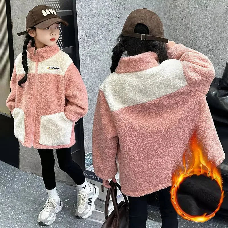 Teen Boys Girls Down Coats Children Winter Thick Warm Cotton Jackets Autumn Kids Casual Padded Outerwear Children Fleece Clothes