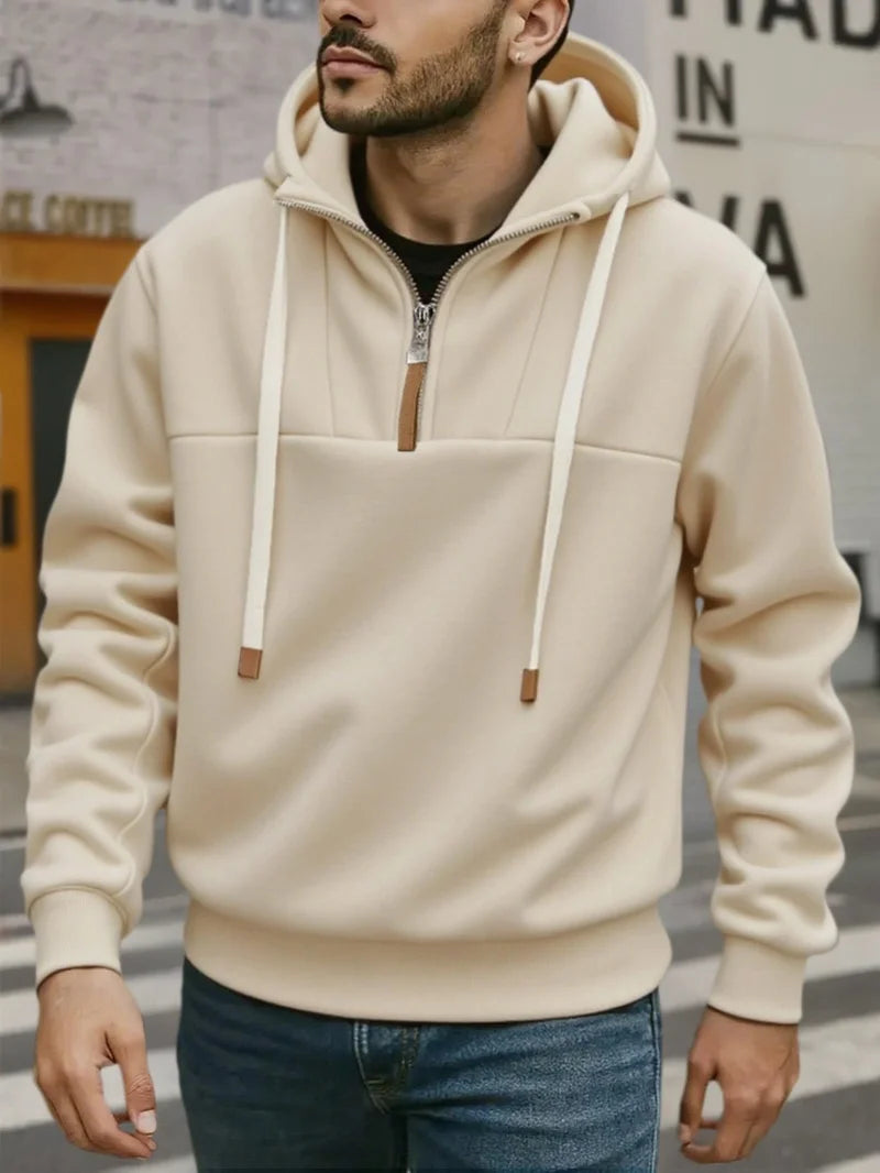 Men's Hoodie Zipper Warm Sweatshirts Fashion Men Casual Jacket Autumn Winter Outdoor Hoodie Pullover Male Sportswear Streetwear