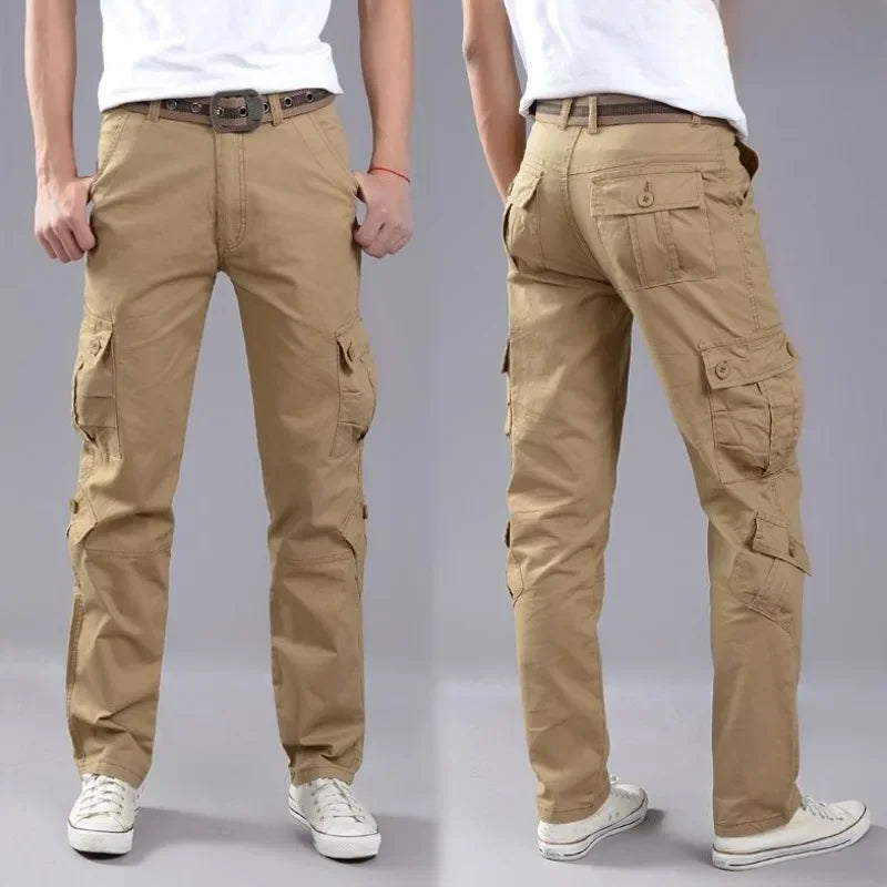 Trousers Man Straight Cargo Pants for Men Baggy Casual Aesthetic New In Street Loose Emo Y2k Vintage Designer High Quality Cheap