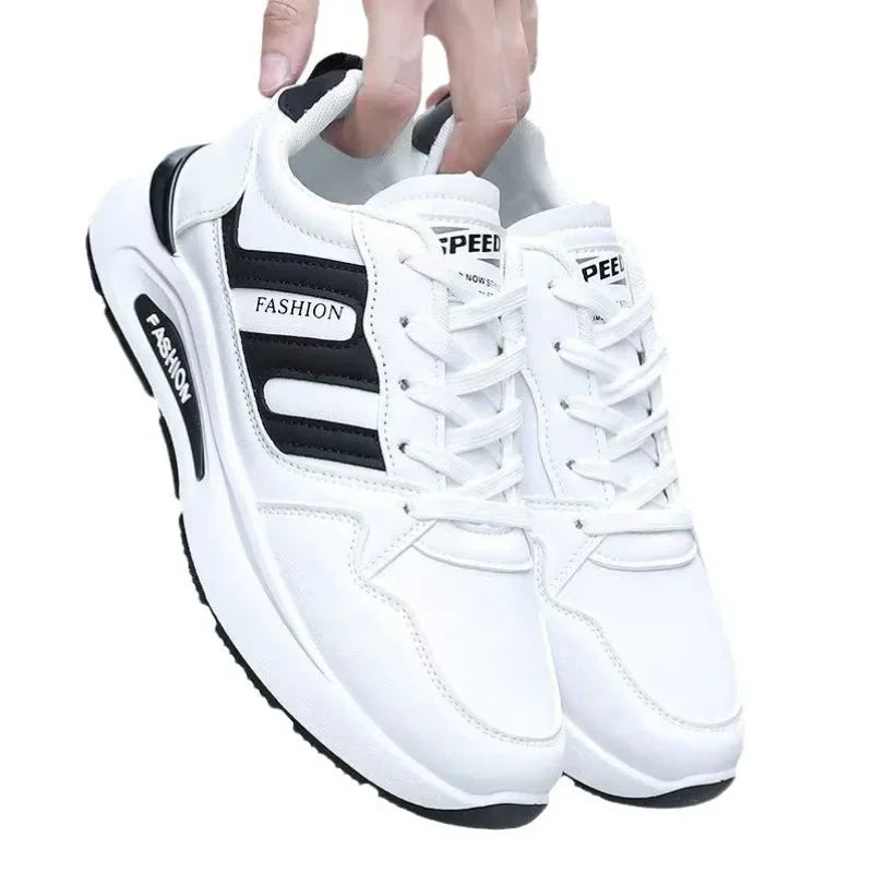Quality Men's Platform Sports Casual Shoes Soft Sole Vulcanized Shoes Fashion Running Shoes Lightweight Comfort Sneakers for Men
